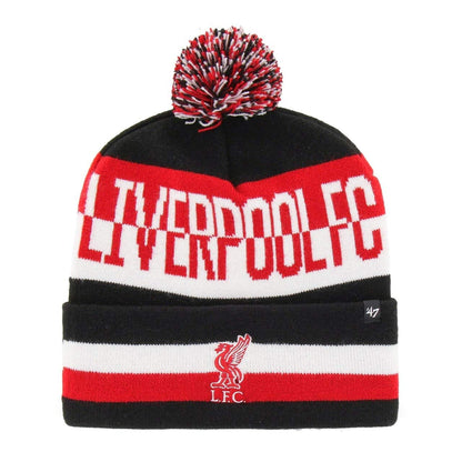 Red-White - Front - Liverpool FC 47 Pom Pom Beanie