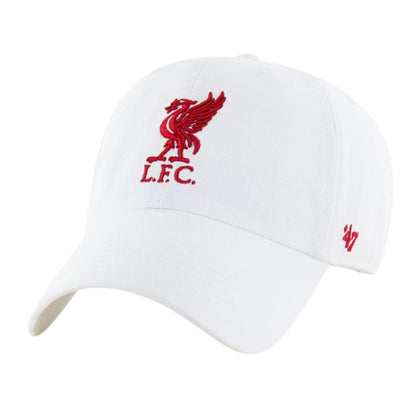 White-Red - Front - Liverpool FC Clean Up 47 Baseball Cap