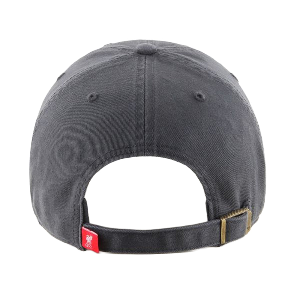 Charcoal-Red - Back - Liverpool FC Clean Up 47 Light Relaxed Fit Baseball Cap