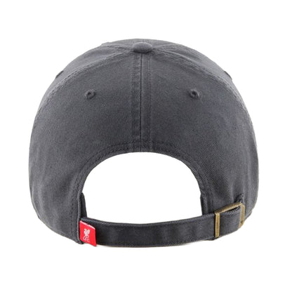 Charcoal-Red - Back - Liverpool FC Clean Up 47 Light Relaxed Fit Baseball Cap