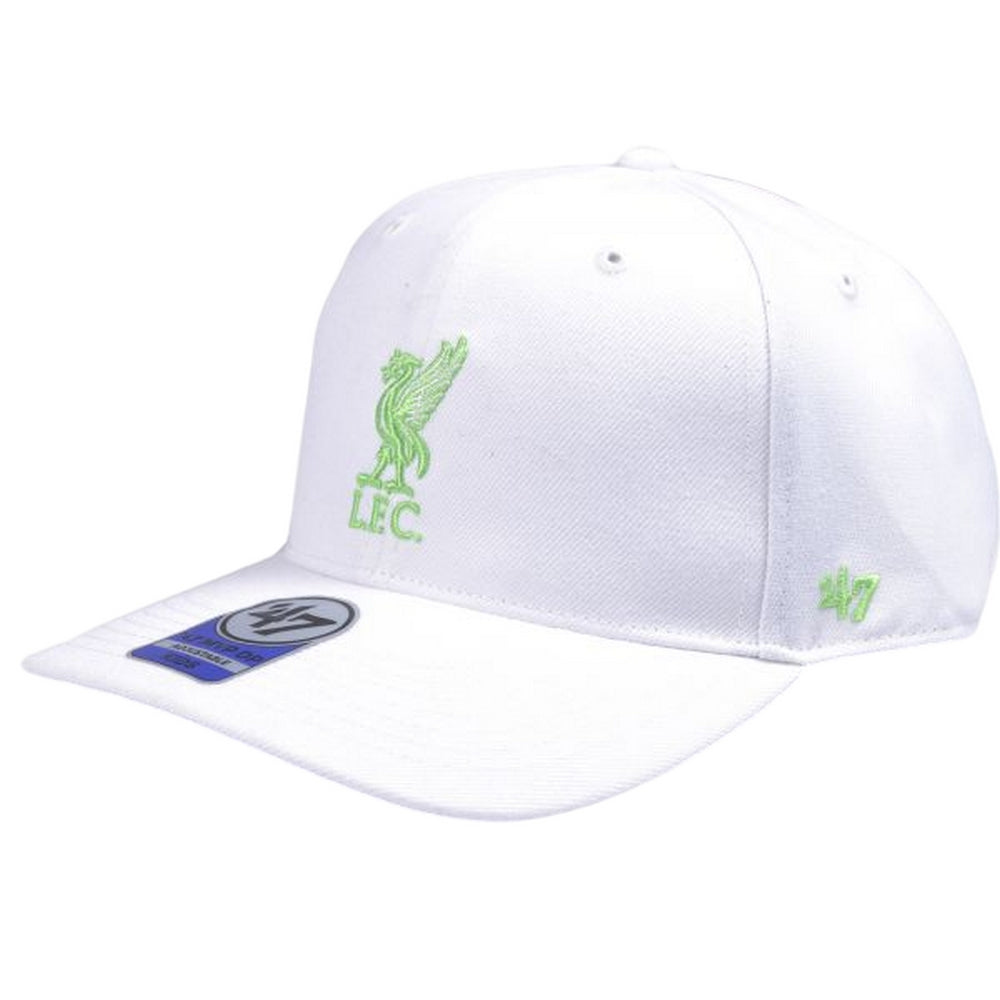 White-Green - Back - Liverpool FC Childrens-Kids MVP 47 Snapback Baseball Cap