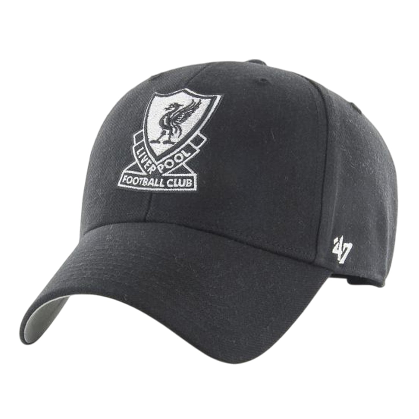 Black-White - Front - Liverpool FC MVP 47 Baseball Cap