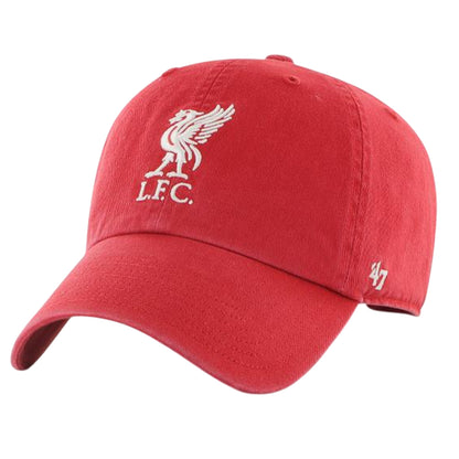 Red-White - Front - Liverpool FC Clean Up 47 Relaxed Fit Baseball Cap
