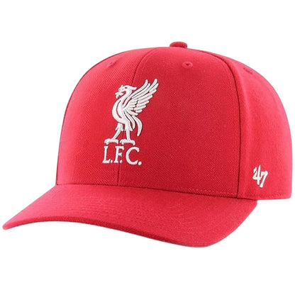 Red-Grey - Front - Liverpool FC Childrens-Kids MVP 47 Baseball Cap