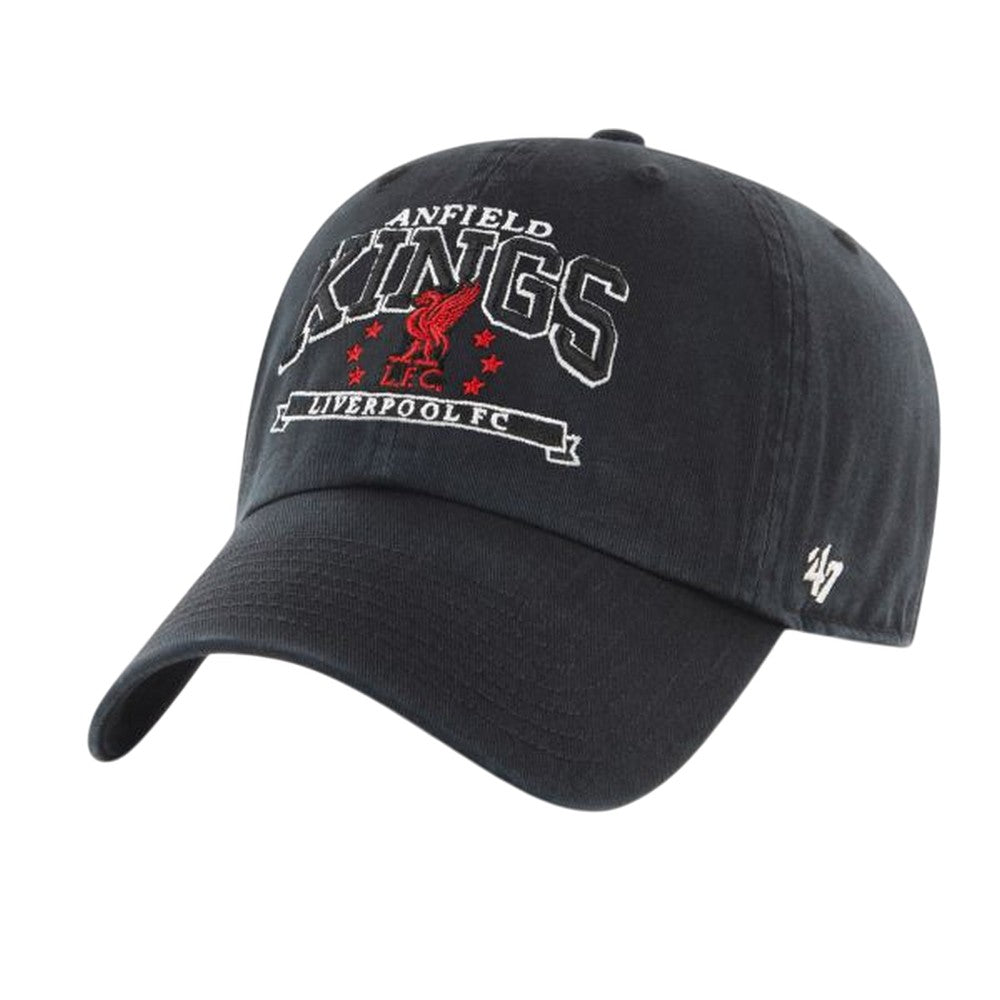 Black - Front - Liverpool FC Clean Up Anfield Kings 47 Relaxed Fit Baseball Cap