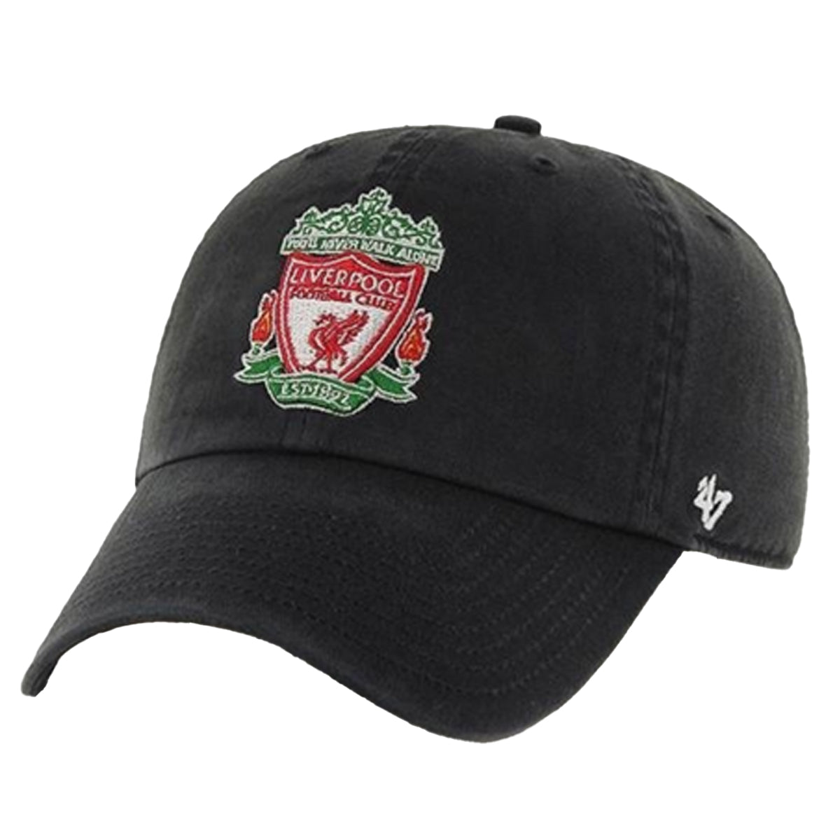 Black-White - Front - Liverpool FC MVP 47 Baseball Cap