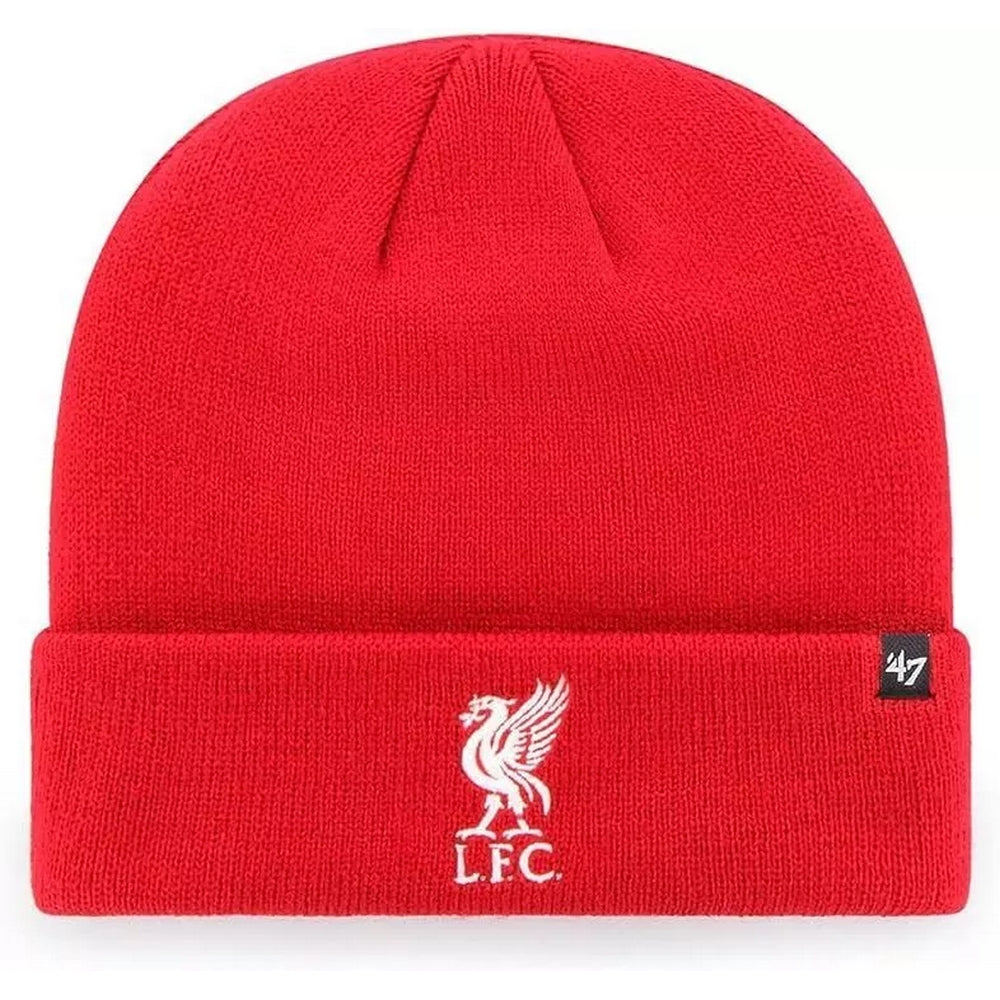Red - Front - Liverpool FC 47 Cuffed Beanie