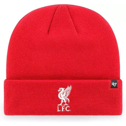 Red - Front - Liverpool FC 47 Cuffed Beanie