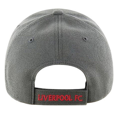 Charcoal-Brown - Back - Liverpool FC MVP 47 Curved Peak Baseball Cap