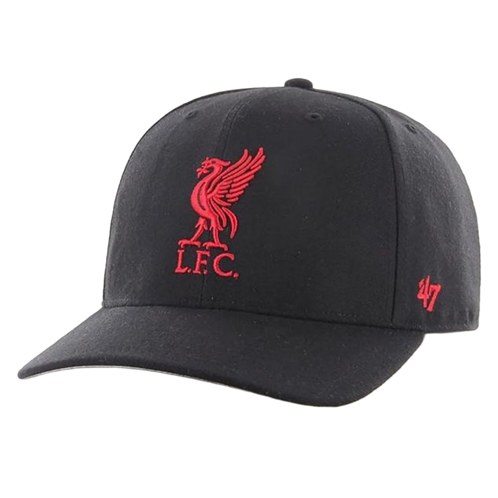 Black-Red - Front - Liverpool FC MVP DP Cold Zone Low Profile Snapback Cap