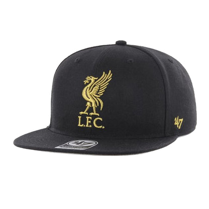Black-Metallic - Front - Liverpool FC Captain 47 Snapback Baseball Cap