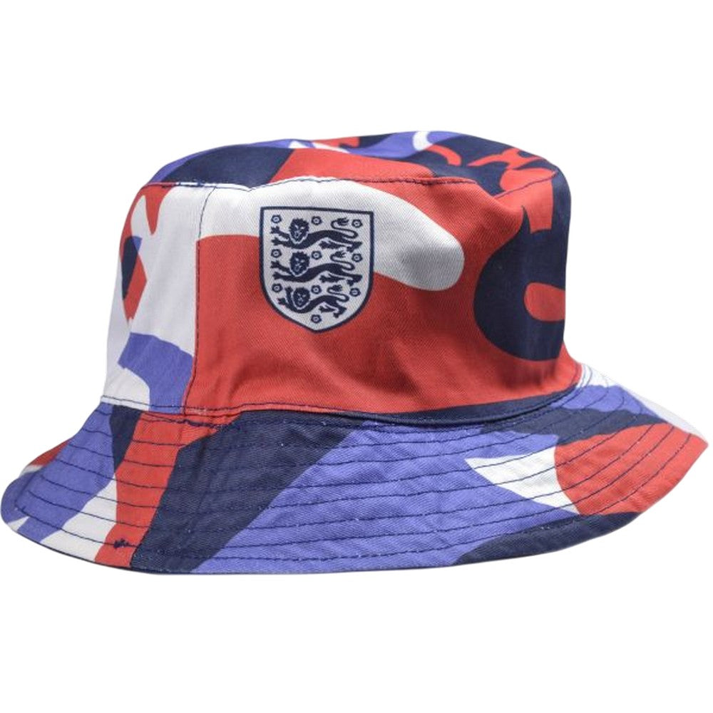 Blue-Red-White - Back - England FA Reversible Bucket Hat
