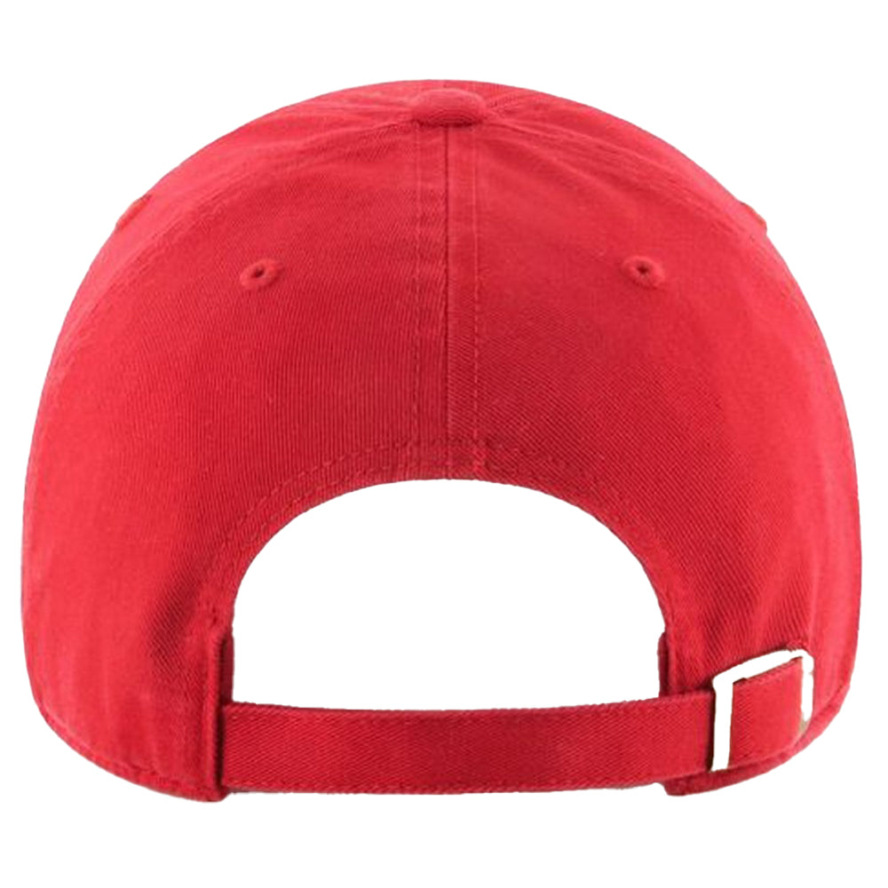 Red-White - Front - Liverpool FC Clean Up 47 Relaxed Fit Baseball Cap