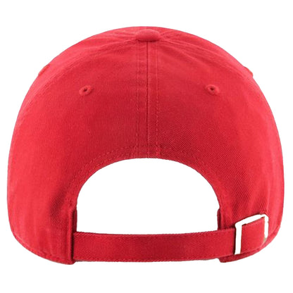 Red-White - Front - Liverpool FC Clean Up 47 Relaxed Fit Baseball Cap