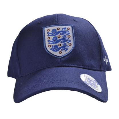 Navy - Side - England FA Crest Baseball Cap