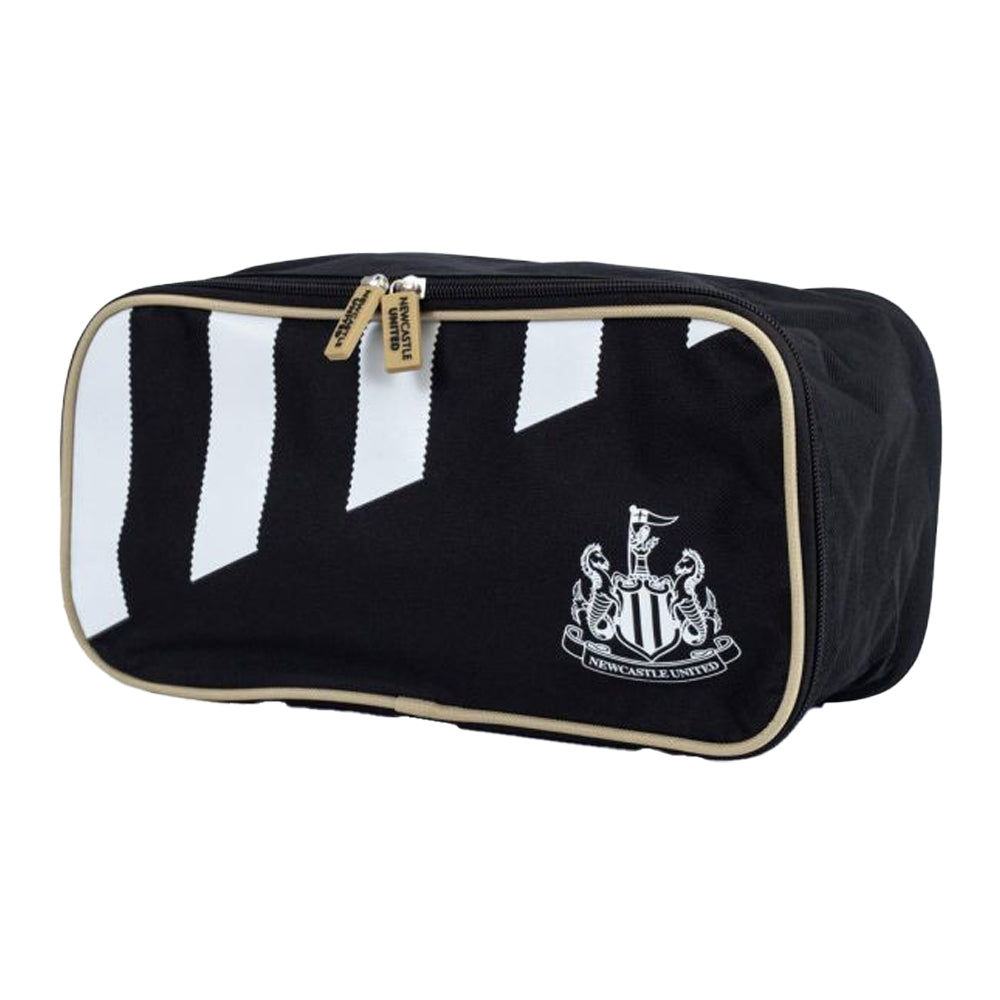 Black-White - Side - Newcastle United FC Striped Boot Bag