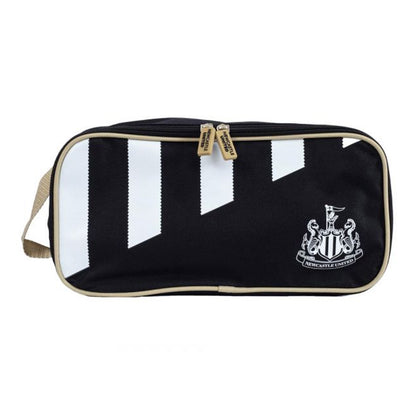 Black-White - Front - Newcastle United FC Striped Boot Bag