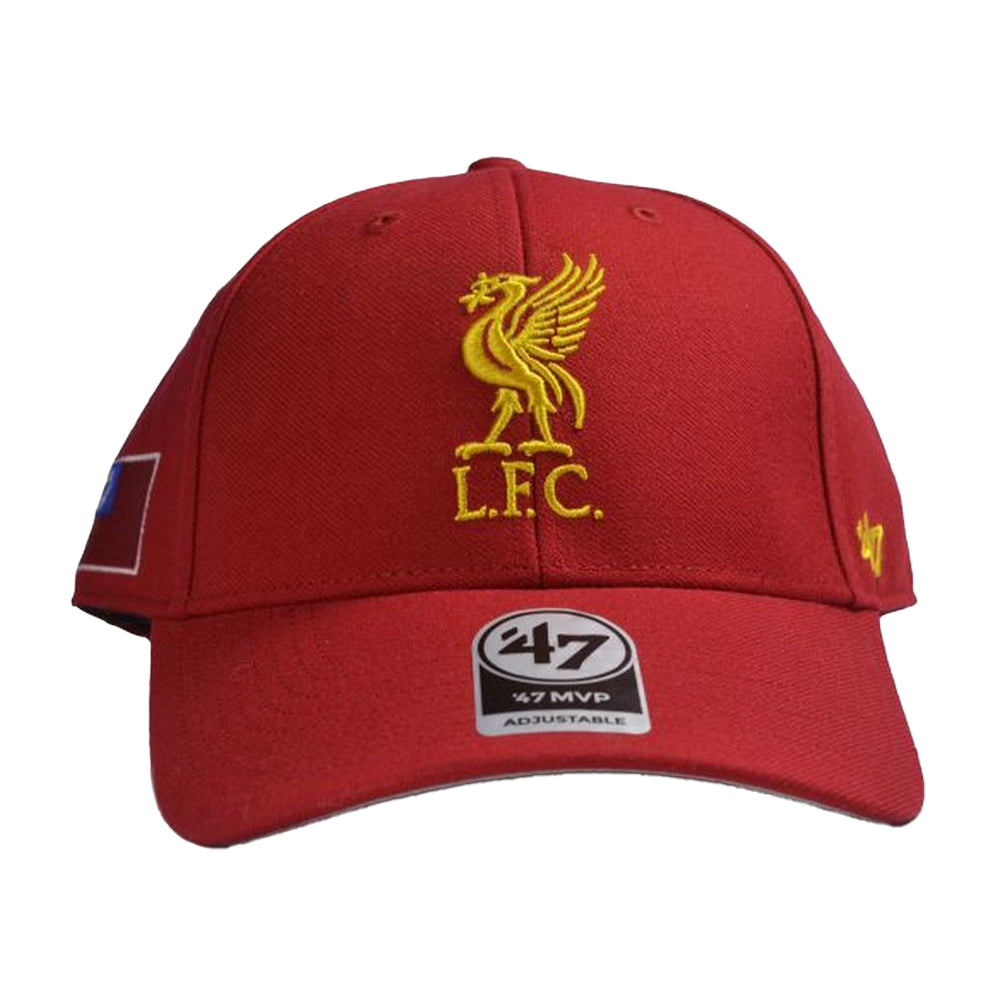 Red - Front - Liverpool FC MVP Flag 47 Baseball Cap
