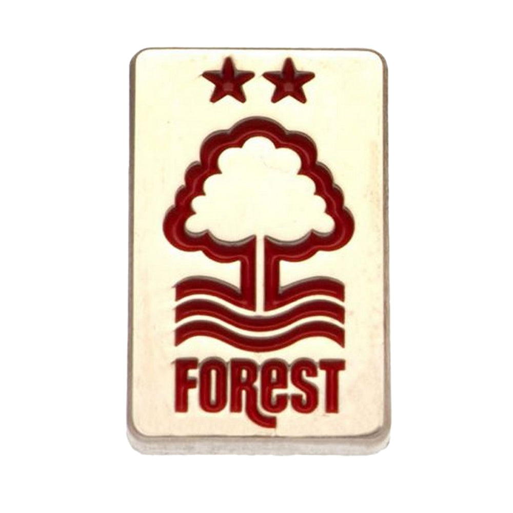 Red-Cream - Front - Nottingham Forest FC Pin Crest Badge