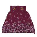 Maroon - Side - West Ham United FC Forever Blowing Reversible Bubbles Duvet Cover Set