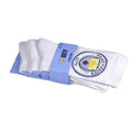 White-Blue-Yellow - Front - Manchester City FC Unisex Adult Socks (Pack of 3)