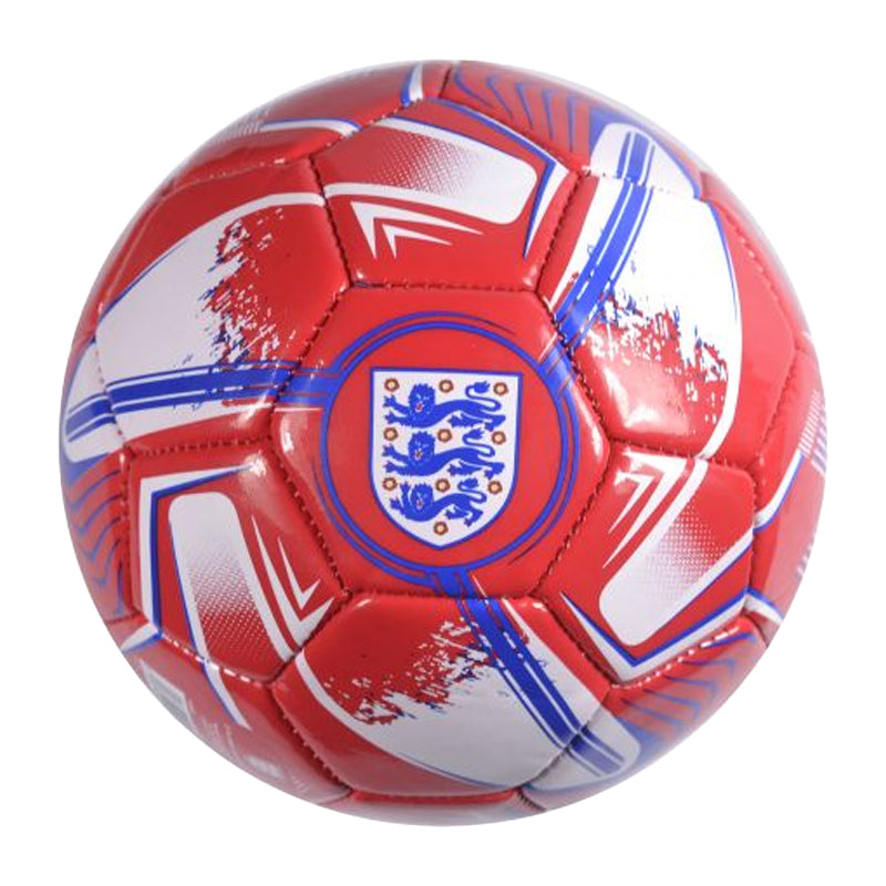 Red-Blue-White - Front - England FA Turbine Print Football