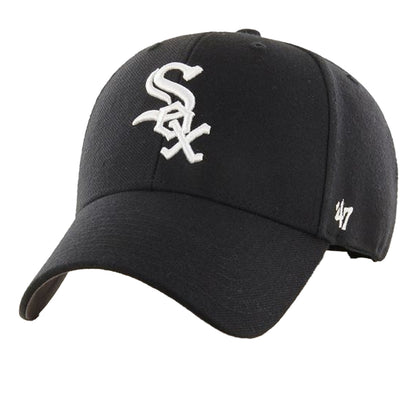 Black - Front - 47 MLB MVP Chicago White Sox Baseball Cap