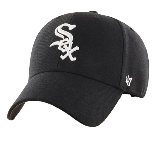 Black - Front - 47 MLB MVP Chicago White Sox Baseball Cap