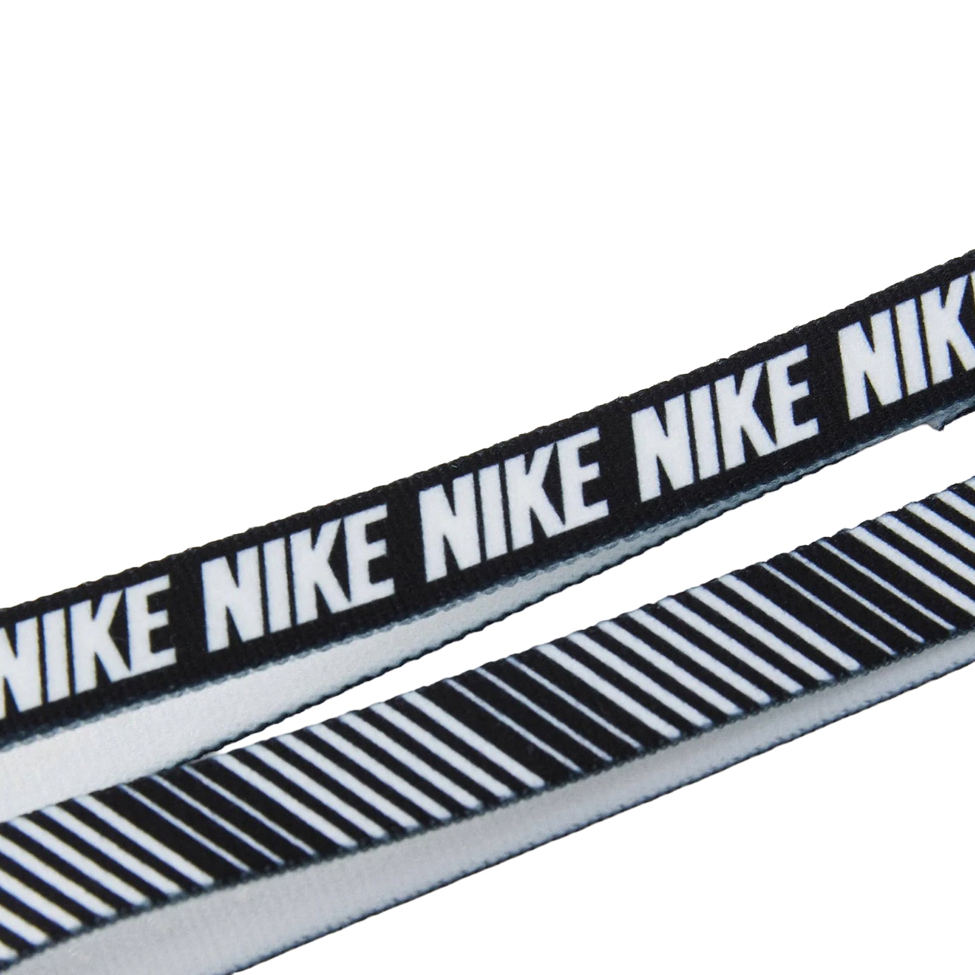 White-Black - Side - Nike Printed Flex Classic Headband (Pack of 6)