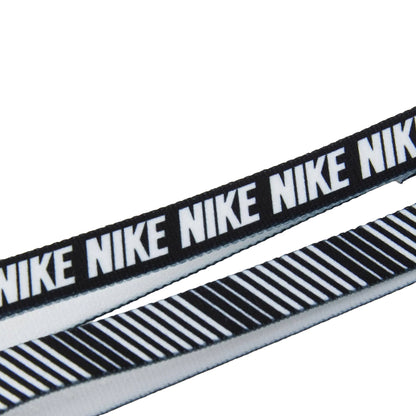 White-Black - Side - Nike Printed Flex Classic Headband (Pack of 6)