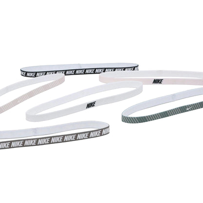 Soft Pink-Light Grey-White - Side - Nike Printed Flex Classic Headband (Pack of 6)