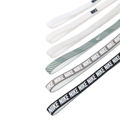 Soft Pink-Light Grey-White - Lifestyle - Nike Printed Flex Classic Headband (Pack of 6)