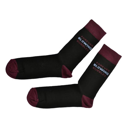 Black-Maroon - Front - West Ham United FC Unisex Adult Irons Forever Blowing Bubbles Socks
