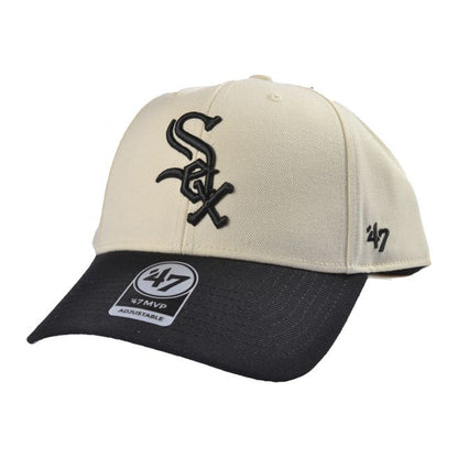 Black-White - Front - 47 MLB MVP Chicago White Sox Two Tone Baseball Cap