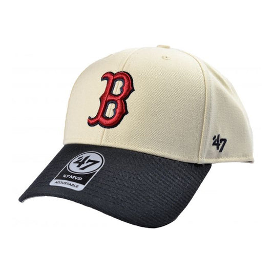 Black-Beige - Front - 47 MLB MVP Boston Red Sox Two Tone Baseball Cap