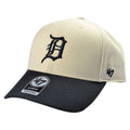 Natural-Black - Front - Detroit Tigers MLB MVP 47 Two Tone Baseball Cap