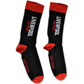 Black-Red - Front - Liverpool FC Childrens-Kids You Reds Socks