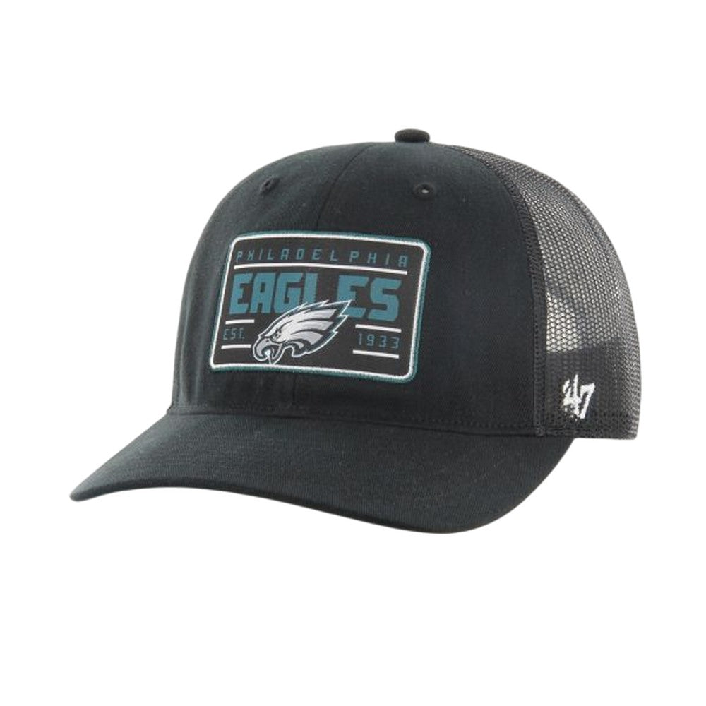 Black - Front - Philadelphia Eagles Trucker Cap