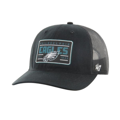 Black - Front - Philadelphia Eagles Trucker Cap