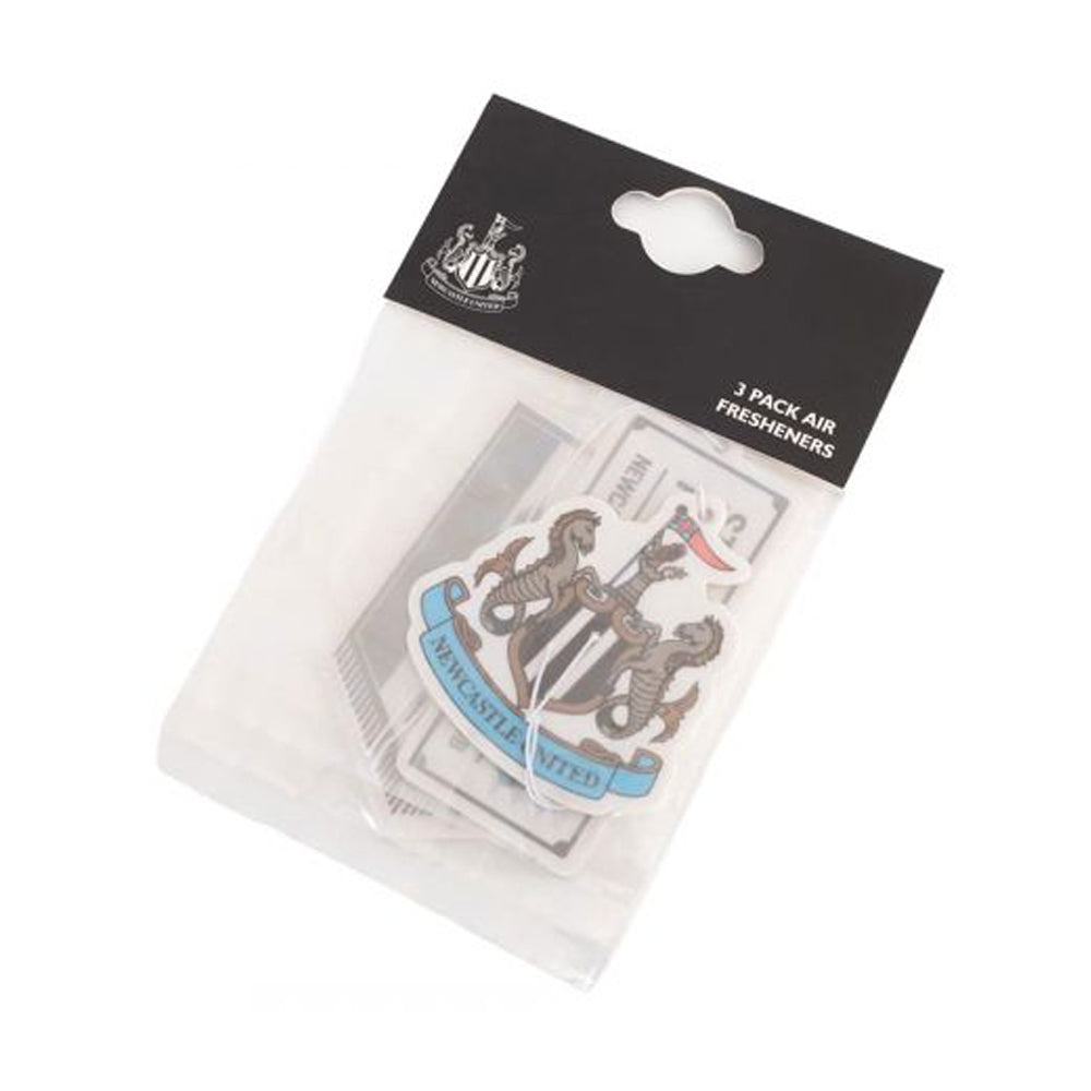 White-Black-Blue - Back - Newcastle United FC Air Freshener (Pack of 3)