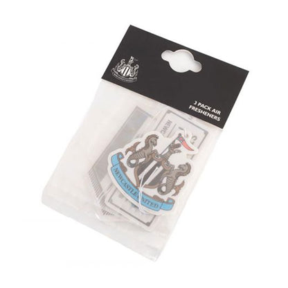 White-Black-Blue - Back - Newcastle United FC Air Freshener (Pack of 3)