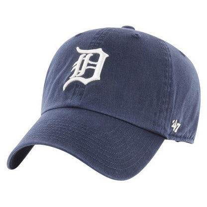 Navy - Front - Detroit Tigers Clean Up 47 Baseball Cap