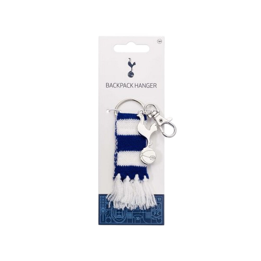 Blue-White - Side - Tottenham Hotspur FC Stripe Crest Keyring