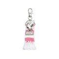 Pink-White - Back - Liverpool FC Stripe Crest Keyring