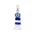 Blue-White - Back - Chelsea FC Stripe Crest Keyring