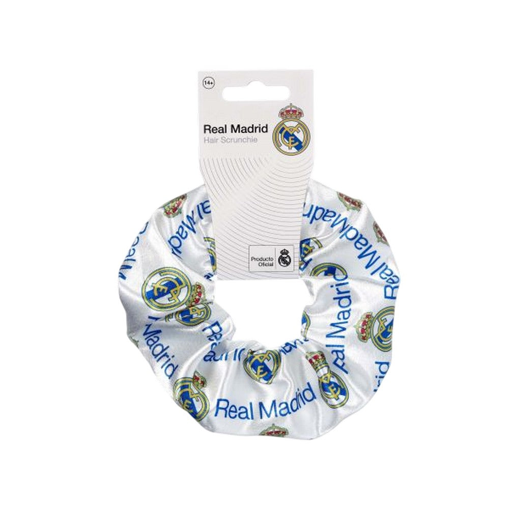 White-Blue - Back - Real Madrid CF Crest Scrunchie