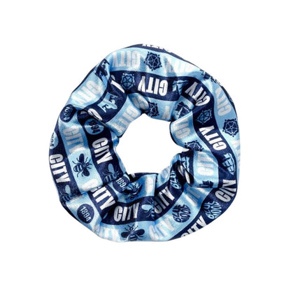 Blue - Front - Manchester City FC Crest Scrunchie