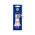 White-Pink - Side - Chelsea FC Crest And Stripes Keyring
