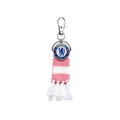White-Pink - Back - Chelsea FC Crest And Stripes Keyring