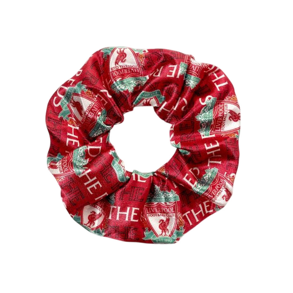 Red - Front - Liverpool FC Crest Scrunchie